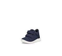 Lauflernschuh ECCO "SP.1 LITE INFANT", Jungen, Gr. 20, blau (dunkelblau), Leder, Textil, Schuhe Lauflernschuh, Babyschuh, Klettschuh, Sneaker mit praktischen Klettriemchen (76612022-20)