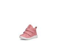 Lauflernschuh ECCO "SP.1 LITE", Jungen, Gr. 25, rosa, Leder, Textil, Schuhe Lauflernschuh, Klettschuh, High Top Sneaker mit wasserdichter GORE-TEX Membrane (95099310-25)
