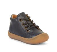 Lauflernschuh FRODDO "OLLIES S LACES", Kinder, Gr. 26, blau (dunkelblau), Leder, unifarben, klassisch, Schuhe, Barfußschuh, Kinderschuh mit herausnehmbarer Innensohle (48243319-26) dunkelblau