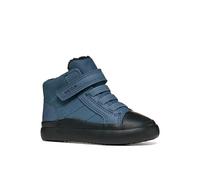 Lauflernschuh GEOX "B GISLI BOY", Baby, Gr. 26, blau (denim), Synthetik, Textil, Schuhe Lauflernschuh, Lauflernboots, Klettboots mit Gummikappe (58925329-26) denim