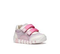 Lauflernschuh GEOX "B IUPIDOO GIRL", Baby, Gr. 26, lila, weiß, Lederimitat, Mesh, Mesh, kontrastfarbene Details, Schuhe Lauflernschuh, Babyschuh im Pastell-Look, Größenschablone zum Download (38598263