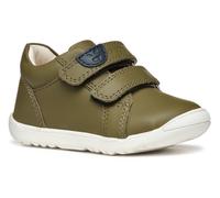 Lauflernschuh GEOX "B MACCHIA BOY", Kinder, Gr. 21, grün, Nappaleder, casual, Schuhe, Babyschuh, Klettschuh, Sneaker für Laufanfänger (21170352-21) grün