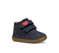 Lauflernschuh GEOX "B MACCHIA BOY", Jungen, Gr. 21, blau (navy), Leder, Schuhe Lauflernschuh, Babyschuh mit Klettverschluss, Größenschablone zum Download (79864105-21)