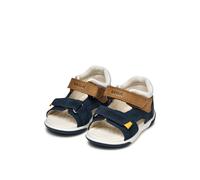 Lauflernschuh GEOX "B SANDAL ZAPITO BOY", Jungen, Gr. 22, blau (navy), Leder, Synthetik, Schuhe Lauflernschuh, Babyschuh, Sandale, Trekking Schuh mit Klettverschluss (99166749-22)