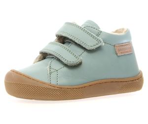 Lauflernschuh NATURINO "Amur", Jungen, Gr. 24, grün, Nappaleder, Schuhe Lauflernschuh, Babyschuh, Klettschuh mit Wollfutter, Größenschablone zum Download (96782323-24)