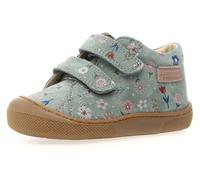Lauflernschuh NATURINO "Amur", Jungen, Gr. 28, grün, Veloursleder, geblümt, Schuhe Lauflernschuh, Barfußschuh, Klettschuh mit Blumenprint, Größenschablone zum Download (29201549-28)
