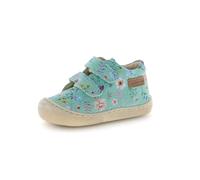 Lauflernschuh NATURINO "AMUR VL", Jungen, Gr. 21, mint, Veloursleder, geblümt, Schuhe Lauflernschuh, Babyschuh mit Print, Größenschablone zum Download (81342308-21) mint