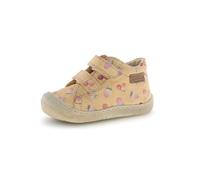Lauflernschuh NATURINO "AMUR VL", Baby, Gr. 24, beige (sand), Veloursleder, kontrastfarbene Details, Schuhe Lauflernschuh, Babyschuh, Klettschuh, Größenschablone zum Download (18629146-24) sand
