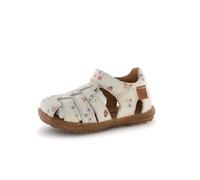 Lauflernschuh NATURINO, Baby, Gr. 23, bunt (sanftes weiß), Kalbsleder, geblümt, Schuhe Lauflernschuh, Babyschuh mit geschlossener Kappe, Größenschablone zum Download (63790004-23) sanftes weiß