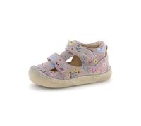 Lauflernschuh NATURINO, Baby, Gr. 26, rosa, beige, Veloursleder, geblümt, Schuhe Lauflernschuh, Babyschuh mit Print, Größenschablone zum Download (21400338-26) rosa, beige