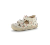 Lauflernschuh NATURINO, Baby, Gr. 26, rot (sanftes weiß), Kalbsleder, geblümt, Schuhe Lauflernschuh, Babyschuh mit Print, Größenschablone zum Download (62268249-26) sanftes weiß
