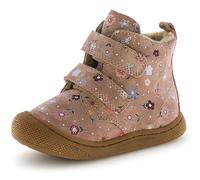 Lauflernschuh NATURINO "Bubble Wide", Jungen, Gr. 25, rosa blumen, Veloursleder, geblümt, Schuhe Lauflernschuh, Klettstiefel mit Wollfutter, Größenschablone zum Download (67856827-25)