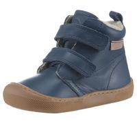 Lauflernschuh NATURINO "WIGGHI VL", Jungen, Gr. 23, blau (navy), Nappaleder, Schuhe Lauflernschuh, Barfußschuh mit Warmfutter, Größenschablone zum Download (88165910-23)