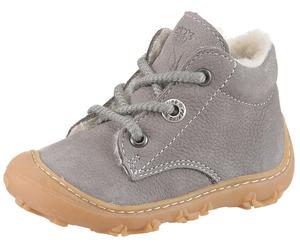Lauflernschuh PEPINO BY RICOSTA "Colin WMS: weit", Baby, Gr. 25, grau, Leder, Schuhe Lauflernschuh, Babyschuh, Winterstiefel mit Warmfutter, Größenschablone zum Download (15777469-25) grau