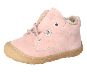 Lauflernschuh PEPINO BY RICOSTA "Corany WMS: normal", Baby, Gr. 25, rosa, Leder, Schuhe Lauflernschuh, Babyschuh mit Warmfutter, Größenschablone zum Download (42028926-25) rosa