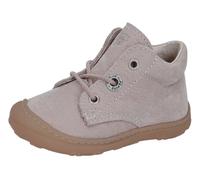 Lauflernschuh PEPINO BY RICOSTA "CORY W WMS: Weit", Baby, Gr. 22, grau (kies), Leder, Schuhe Lauflernschuh, Schnürschuh m. Weiten-Meßsystem, Leder, Größenschablone zum Download (32819157-22) kies