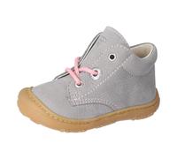 Lauflernschuh PEPINO BY RICOSTA "CORY, WMS: mittel", Baby, Gr. 21, grau, Leder, Schuhe Lauflernschuh, Schnürschuh mit WMS-System, Leder, Größenschablone zum Download (89686468-21) grau