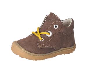 Lauflernschuh PEPINO BY RICOSTA "CORY, WMS: mittel", Baby, Gr. 23, braun, Leder, Schuhe Lauflernschuh, Schnürschuh mit WMS-System, Leder, Größenschablone zum Download (42061827-23) braun