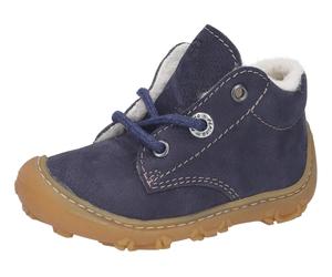 Lauflernschuh PEPINO BY RICOSTA "CORY, WMS: weit", Baby, Gr. 24, blau (navy), Leder, Schuhe Lauflernschuh, Babyschuh, Winterstiefel mit Warmfutter, Größenschablone zum Download (58302254-24) navy