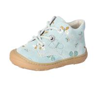 Lauflernschuh PEPINO BY RICOSTA "DOTS WMS: Mittel", Baby, Gr. 24, ice, hellblau, schmetterling, Leder, Schuhe Lauflernschuh, Schnürschuh m. Weiten-Meßsystem, Leder, Größenschablone zum Download (56689