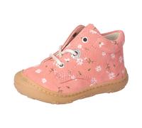 Lauflernschuh PEPINO BY RICOSTA "DOTS WMS: Mittel", Baby, Gr. 26, strawberry, rosa, blumenprint, Leder, geblümt, Schuhe Lauflernschuh, Schnürschuh m. Weiten-Meßsystem, Leder, Größenschablone zum Downl