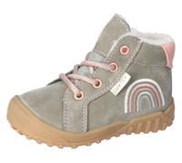 Lauflernschuh PEPINO BY RICOSTA "Dusty WMS: weit", Baby, Gr. 24, bunt (eukalyptus, rosa), Leder, Textil, Schuhe Lauflernschuh, Babystiefel, Winterschuh, Schnürstiefel mit wärmender Schurwolle (3506764