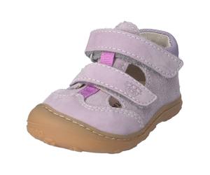 Lauflernschuh PEPINO BY RICOSTA "Ebi WMS: mittel", Baby, Gr. 23, misty, Leder, Textil, Schuhe Lauflernschuh, Klettschuh, Lederinnensohle, Größenschablone zum Download (30856754-23) misty