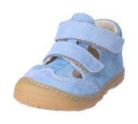 Lauflernschuh PEPINO BY RICOSTA "Ebi WMS: mittel", Baby, Gr. 24, blau (cloud), Leder, Textil, Schuhe Lauflernschuh, Klettschuh, Lederinnensohle, Größenschablone zum Download (12494253-24) cloud