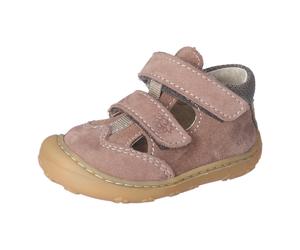 Lauflernschuh PEPINO BY RICOSTA "Ebi WMS: weit", Baby, Gr. 24, schoko, Leder, Textil, Schuhe Lauflernschuh, Klettschuh, Babyschuh, Lederinnensohle, Größenschablone zum Download (68023028-24) schoko