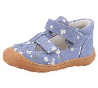 Lauflernschuh PEPINO BY RICOSTA "Eni WMS: mittel", Kinder, Gr. 20, lila (fliederfarben), Veloursleder, geblümt, casual, Schuhe, Sommerschuh, Print, WMS-System, Leder, Größenschablone zum Download (870