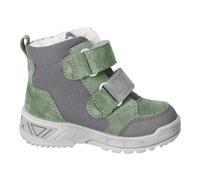 Lauflernschuh PEPINO BY RICOSTA "Janne 50 WMS: weit", Baby, Gr. 24, salbei, grau, Lederimitat, Veloursleder, Schuhe Lauflernschuh, Klettstiefel, Winterboots mit Sympatex, Größenschablone zum Download