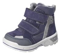 Lauflernschuh PEPINO BY RICOSTA "Janne 50 WMS: weit", Baby, Gr. 25, blau, grau, Lederimitat, Veloursleder, Schuhe Lauflernschuh, Klettstiefel, Winterboots mit Sympatex, Größenschablone zum Download (4