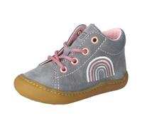 Lauflernschuh PEPINO BY RICOSTA "Kally", Baby, Gr. 20, grau, Leder, Schuhe Lauflernschuh, Babyschuh, Pre Walker mit Stickerei, Größenschablone zum Download (75343710-20) grau