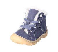 Lauflernschuh PEPINO "Pepino Stiefelette Leder", Baby, Gr. 21, Lammfell, blau (see), Leder, Schuhe Lauflernschuh (75995447-21) see