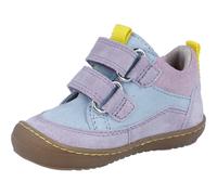 Lauflernschuh RICHTER "Maxi", Jungen, Gr. 21, flieder kombiniert, Veloursleder, colorblocking, kontrastfarbene Details, Schuhe Lauflernschuh, Halbschuh, Klettschuh mit WMS: M IV, Größenschablone zum D