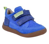 Lauflernschuh RICHTER "Samy WMS: mittel", Jungen, Gr. 20, lagoon, nautical, lime, Leder, Veloursleder, kontrastfarbene Details, Schuhe Lauflernschuh, Sneaker im Colorblocking-Look, Größenschablone zum