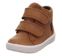 Lauflernschuh SUPERFIT "SUPIES WMS: mittel", Baby, Gr. 26, braun, Nappaleder, Textil, unifarben, Schuhe Lauflernschuh, Barfußschuh mit zwei Klettverschlüssen, Größenschablone zum Download (41248266-26