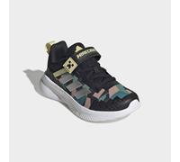 Laufschuh ADIDAS SPORTSWEAR "ADIDAS MINECRAFT FORTARUN 4.0 KINDER", Kinder, Gr. 34, bunt (core schwarz, matte silber, dual gelb), Synthetik, Textil, Schuhe Laufschuh, mit Klettverschluss, für Kinder &