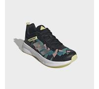 Laufschuh ADIDAS SPORTSWEAR "ADIDAS MINECRAFT FORTARUN 4.0 KINDER UND TEENS", Kinder, Gr. 38, core schwarz, matte silber, dual gelb, Synthetik, Textil, Schuhe Laufschuh, für Kinder & Jugendliche (8408