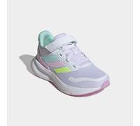 Laufschuh ADIDAS SPORTSWEAR "RUNFALCON 5 KIDS", Kinder, Gr. 34, weiß (cloud weiß, clear mint, clear pink), Synthetik, Textil, Schuhe Laufschuh, mit Klettverschluss, für Kinder (64050325-34) cloud weiß
