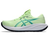 Laufschuh ASICS "GEL-CUMULUS 28", Herren, Gr. 49, illuminate gelb, energy aqua, Synthetik, Schuhe Laufschuh, mit PureGEL Dämpfung, mit FF BLAST MAX Mittelsohlen-Foam (25807259-49) illuminate gelb, ene
