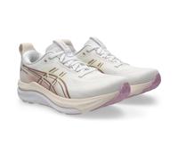 Laufschuh ASICS "GEL-KAYANO 33", Damen, Gr. 40,5, weiß, hazy lila, Synthetik, Schuhe Laufschuh, für mehr Stabilität (74092639-40,5) weiß, hazy lila