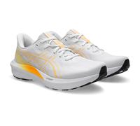 Laufschuh ASICS "GT-1000 15", Herren, Gr. 49, weiß (weiß, stadium orange), Synthetik, Schuhe Laufschuh, für mehr Stabilität und wasserdicht (93315605-49) weiß, stadium orange