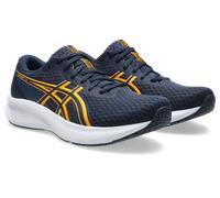 Laufschuh ASICS "PATRIOT 14", Herren, Gr. 42, midnight, yamabuki, Synthetik, Schuhe Laufschuh, atmungsaktives Mesh-Obermaterial, Energiegeladene Mittelsohle (28890431-42) midnight, yamabuki