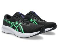 Laufschuh ASICS "PATRIOT 14", Damen, Gr. 48, schwarz, vital grün, Synthetik, Schuhe Laufschuh, atmungsaktives Mesh-Obermaterial, Energiegeladene Mittelsohle (53282555-48) schwarz, vital grün