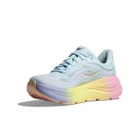 Laufschuh HOKA ONE ONE "BONDI 9", Damen, Gr. 38,5, glimmering blau, overcast, Synthetik, Textil, Schuhe Laufschuh, atmungsaktives Mesh-Obermaterial, Laufsohle aus Gummi und EVA (11218937-38,5) glimmer