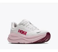 Laufschuh HOKA ONE ONE "BONDI 9", Damen, Gr. 38,5, weiß, pink opal, Synthetik, Textil, Schuhe Laufschuh, atmungsaktives Mesh-Obermaterial, Laufsohle aus Gummi und EVA (97225511-38,5) weiß, pink opal