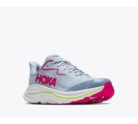 Laufschuh HOKA ONE ONE "Clifton 10 Big Kids", Kinder, Gr. 40, blau (overcast, neon dragonfruit), Synthetik, Textil, Schuhe Laufschuh, mit EVA-Dämpfungstechnologie, atmungsaktives Obermaterial (7990125