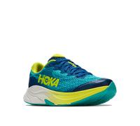 Laufschuh HOKA ONE ONE "Rincon 4 Big Kids", Kinder, Gr. 39, blau (electric aqua, neon hoka citrus), Synthetik, Textil, Schuhe Laufschuh, für Kinder, sehr leicht, atmungsaktives Obermaterial (71528813-