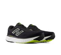 Laufschuh NEW BALANCE "EVOZ", Herren, Gr. 44, schwarz cement, silber moss, alkaline grün, Synthetik, Textil, Schuhe Laufschuh, für Erwachsene, mit Laufsohle aus Gummi (24773643-44) schwarz cement, sil